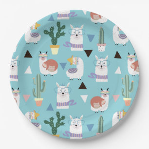 Assiettes En Carton Alpaca/Llama