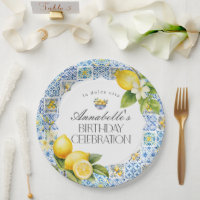 Amalfi Coast Italien Anniversaire Table Décor