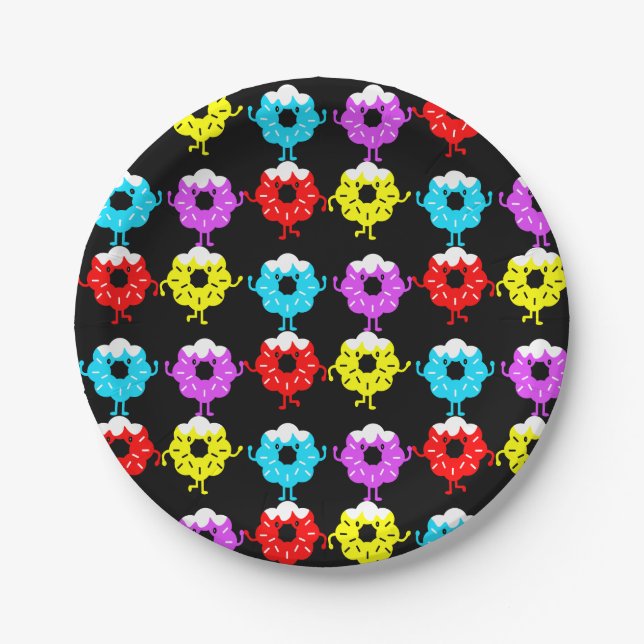 Assiettes En Carton Amateurs de beignets (Devant)