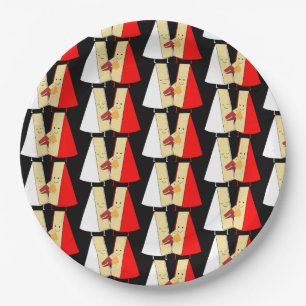 Assiettes En Carton Amateurs De Vins Et De Fromages