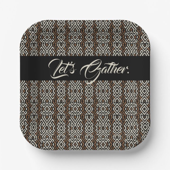 Assiettes En Carton Âme sophistiquée   (Recto)