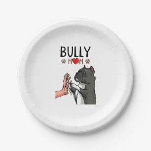 Assiettes En Carton American Bully Mama Cute Dog Mama Funny Women
