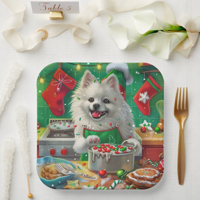 Assiettes En Carton American Eskimo Gîtes : Noël festif (Mariage)