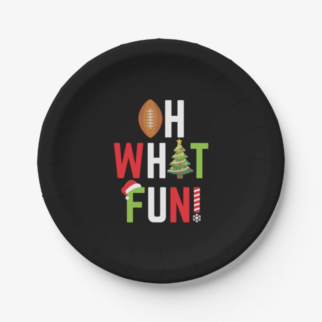 Assiettes En Carton American football (Devant)