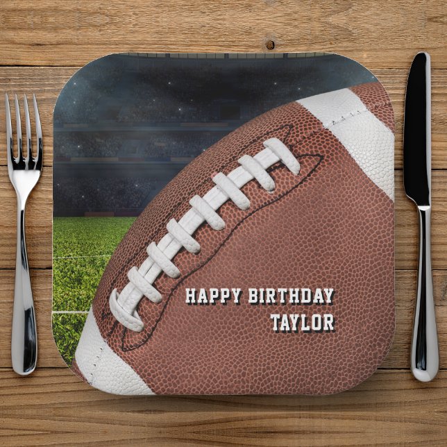 Assiettes En Carton American Football Boys Bonne fête d'anniversaire (American Football Boys Happy Birthday Party Paper Plates
)