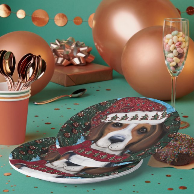 Assiettes En Carton American Foxhound (Multi)