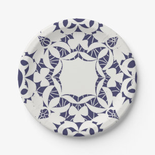 Assiettes En Carton Américana Doilies et dentelles, Vintage 1 Plaques