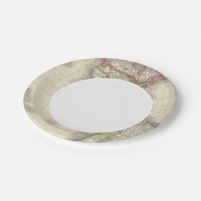 Assiettes En Carton Amérique 2 (Angle)