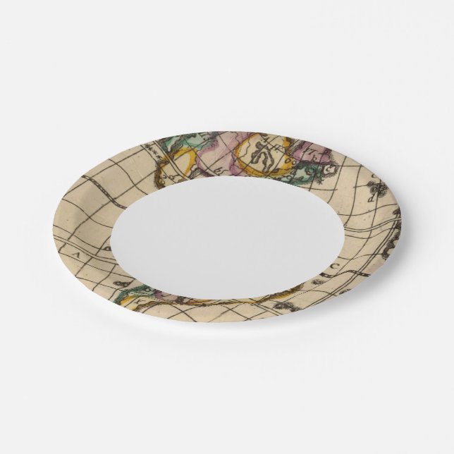 Assiettes En Carton Amérique 6 (Angle)