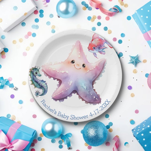 Assiettes En Carton Amis aquatiques (Créateur téléchargé)