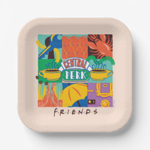 Assiettes En Carton AMIS™ Central Perk Vibrant Graphic