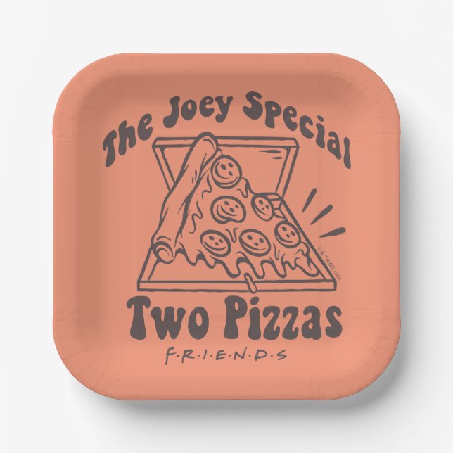Assiettes En Carton AMIS™ | Joey Pizza Citation (Recto)