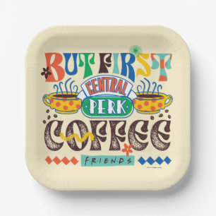 Assiettes En Carton AMIS™ Mais Premier café Vibrant Graphisme