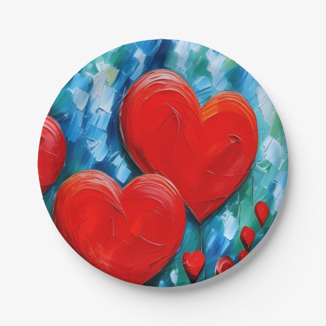 Assiettes En Carton Amour (Devant)