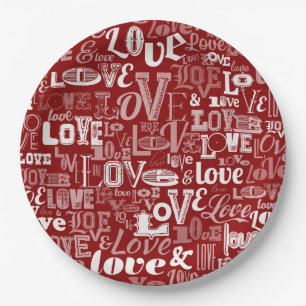 Assiettes En Carton Amour 5