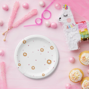 Assiettes En Carton AMOUR ET SACS Blanc