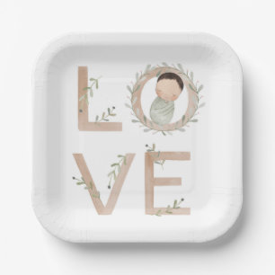 Assiettes En Carton Amour Nouveau bébé