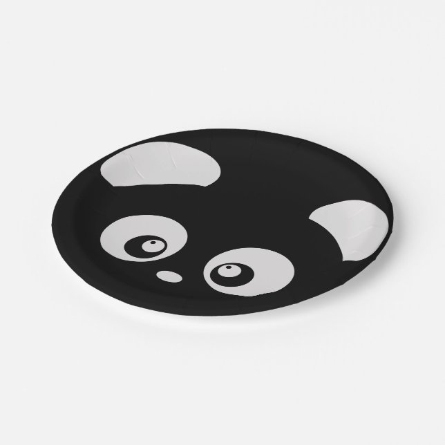Assiettes En Carton Amour Panda® (Angle)