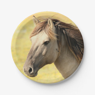 Assiettes En Carton Amoureux de chevaux mignon Équitation Chevaux Mari
