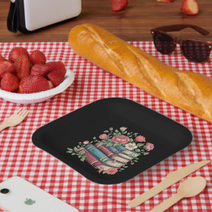 Assiettes En Carton Amoureux de livres pour enseignants Retour à l'éco