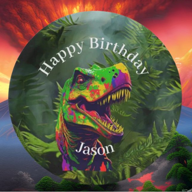 Assiettes En Carton Amusement Jungle Dinosaur (Celebrate an amazing party with our Dinosaur party supplies.)