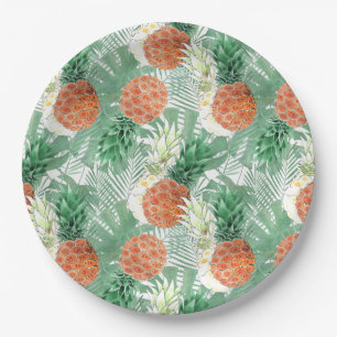 Assiettes En Carton Ananas, couple sucré, fruit