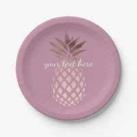 ananas tropical de poussin d'or rose élégant