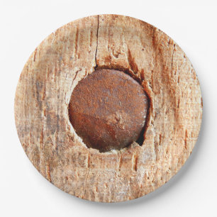 Assiettes En Carton Ancienne plaque de papier à ongles rouillé