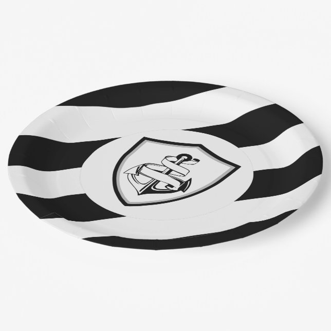 Assiettes En Carton Ancre (Angle)