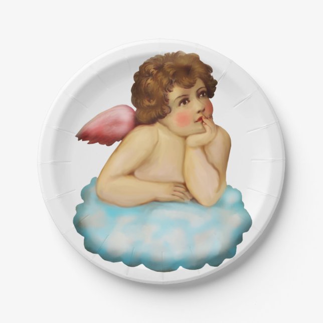 Assiettes En Carton Angel Cloud (Devant)