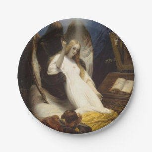 Assiettes En Carton Angel de la mort (Aller au Ciel) (Horace Vernet)