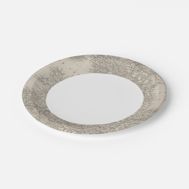 Assiettes En Carton Angleterre 10 (Angle)