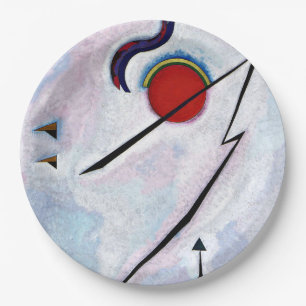 Assiettes En Carton Angular Line, art abstrait de Kandinsky,