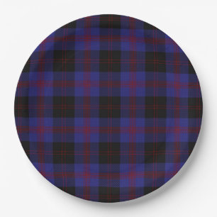 Assiettes En Carton Angus District Tartan