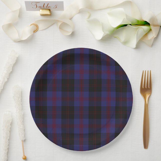 Assiettes En Carton Angus District Tartan Scottish Plaid (Mariage)