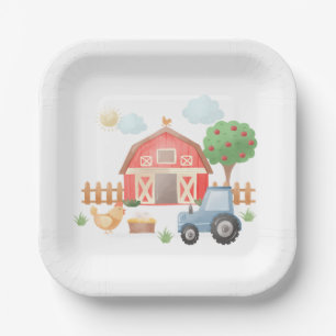 Assiettes En Carton Animaux de ferme Barnyard Anniversaire