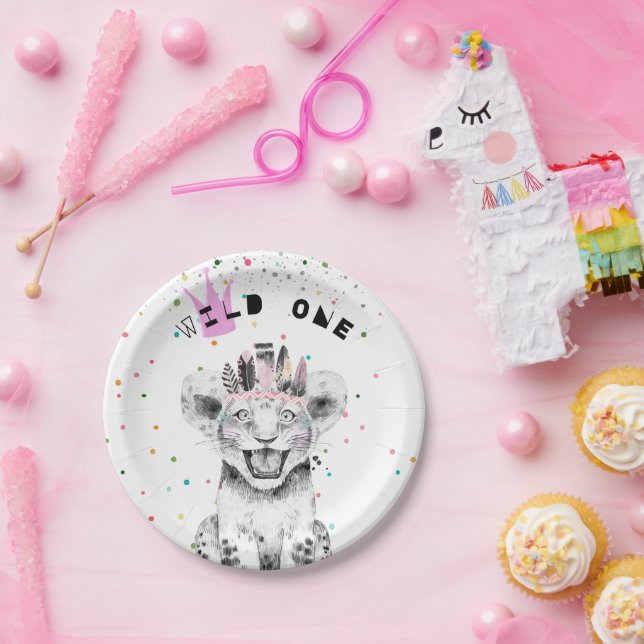 Assiettes En Carton Animaux de fête moderne fête d'anniversaire (Fête)