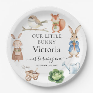 Assiettes En Carton Animaux de Jardin Outils de Jardin Fête d'Annivers