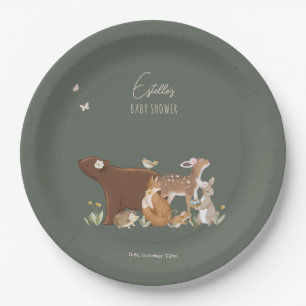 Assiettes En Carton Animaux de la forêt Amis de la forêt Baby Shower