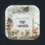 Assiettes En Carton Animaux de la forêt Baby shower de la forêt<br><div class="desc">Bois Baby shower de la forêt</div>