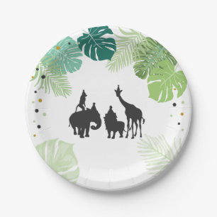 Assiettes En Carton Animaux de la Jungle Anniversaire Papier Plaques S