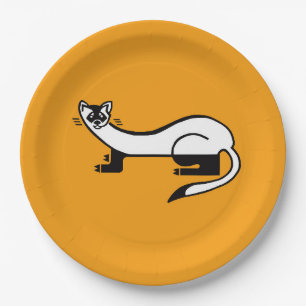 Assiettes En Carton Animaux en voie de disparition - FERRET à pieds no