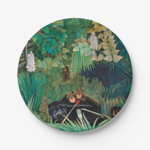 Assiettes En Carton Animaux sauvages dans la forêt tropicale