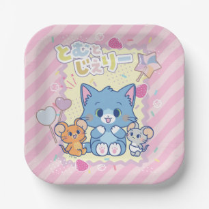 Assiettes En Carton Anime Tom et Jerry Strawberry Fun