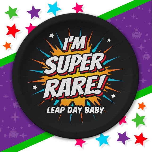 Assiettes En Carton Année bissextile Anniversaire 29 février Jour biss (Créateur téléchargé)