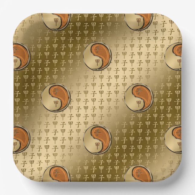 Assiettes En Carton Année du rat de bois (Recto)