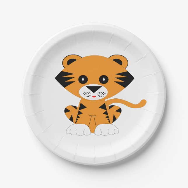 Assiettes En Carton Année du tigre 2022 (Devant)