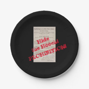Assiettes En Carton Années folles Speakeasy Interdiction Hooch