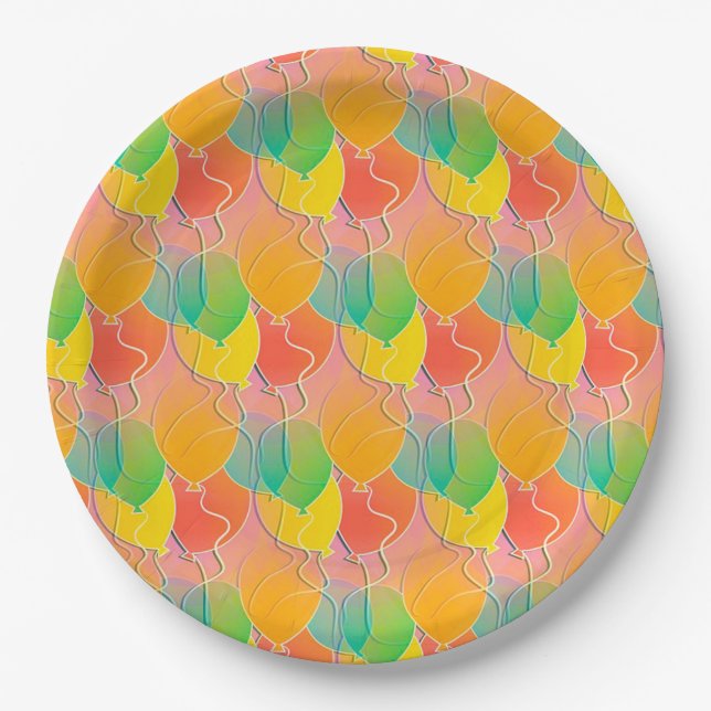 Assiettes En Carton Anniversaire (Devant)