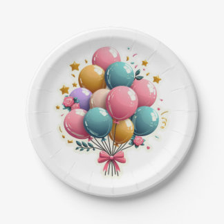 ASSIETTES EN CARTON ANNIVERSAIRE